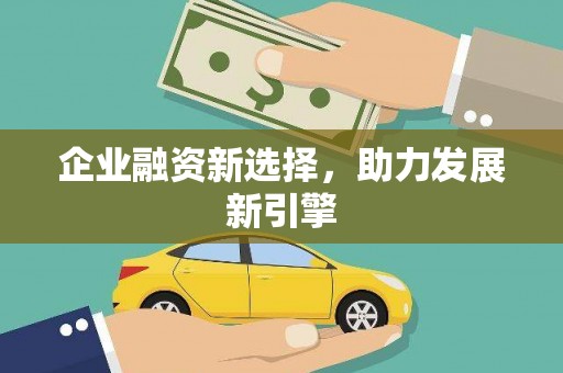 果洛企业融资新选择，助力发展新引擎