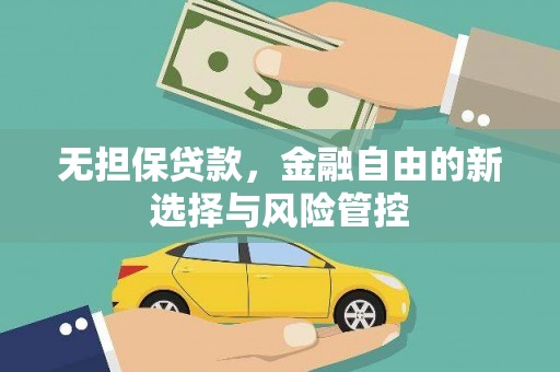 果洛无担保贷款，金融自由的新选择与风险管控