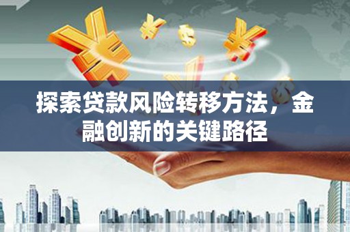 果洛探索贷款风险转移方法，金融创新的关键路径