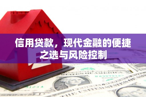 果洛信用贷款，现代金融的便捷之选与风险控制