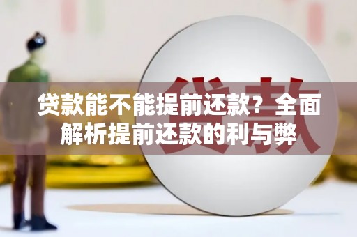 果洛贷款能不能提前还款？全面解析提前还款的利与弊