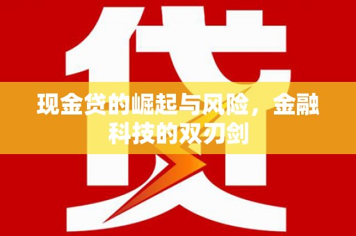 果洛现金贷的崛起与风险，金融科技的双刃剑