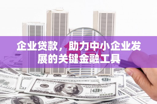 果洛企业贷款，助力中小企业发展的关键金融工具