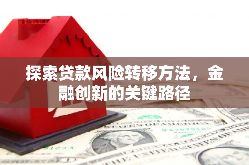 果洛探索贷款风险转移方法，金融创新的关键路径
