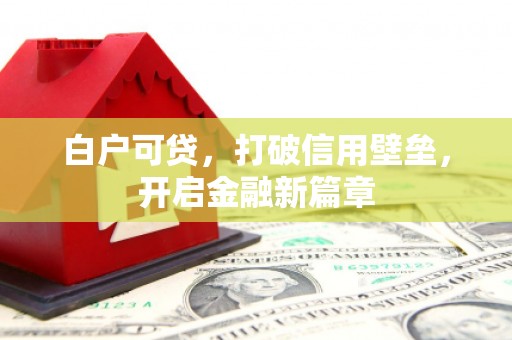 果洛白户可贷，打破信用壁垒，开启金融新篇章