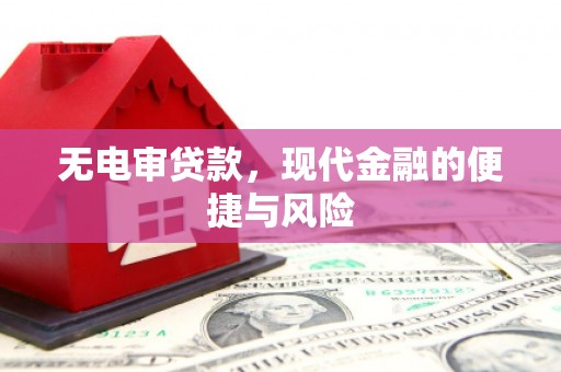 果洛无电审贷款，现代金融的便捷与风险