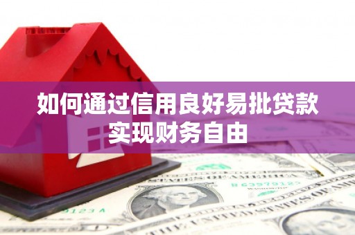 果洛如何通过信用良好易批贷款实现财务自由