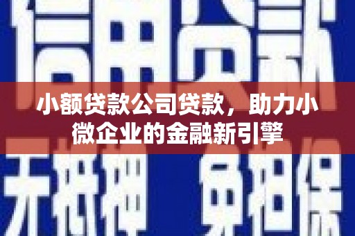 果洛小额贷款公司贷款，助力小微企业的金融新引擎