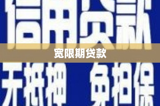 果洛宽限期贷款