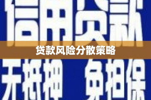 果洛贷款风险分散策略