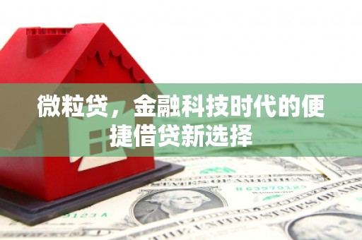 果洛微粒贷，金融科技时代的便捷借贷新选择